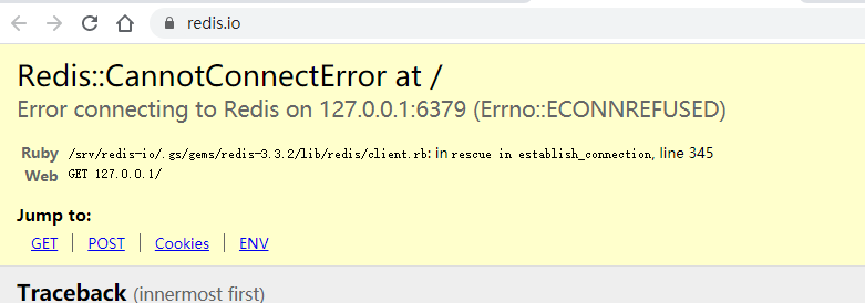 Redis Official Website Yesterday Downtime Error Is Not Connected