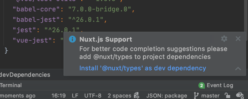 WebStorm 2020.2 Beta 2 发布：支持 Nuxt.js、为 JavaScript 和 TypeScript 增加的新意图