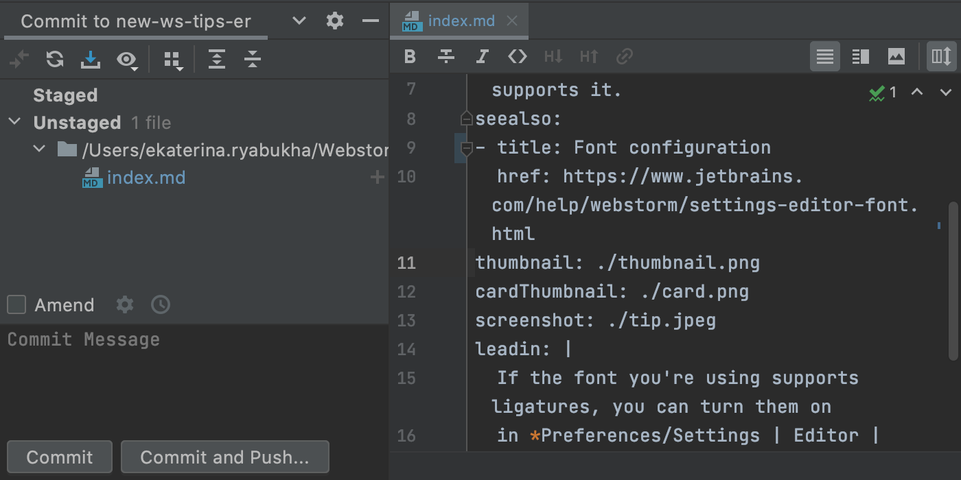 WebStorm 2020.3 发布，支持 Tailwind CSS，Git Staging 等