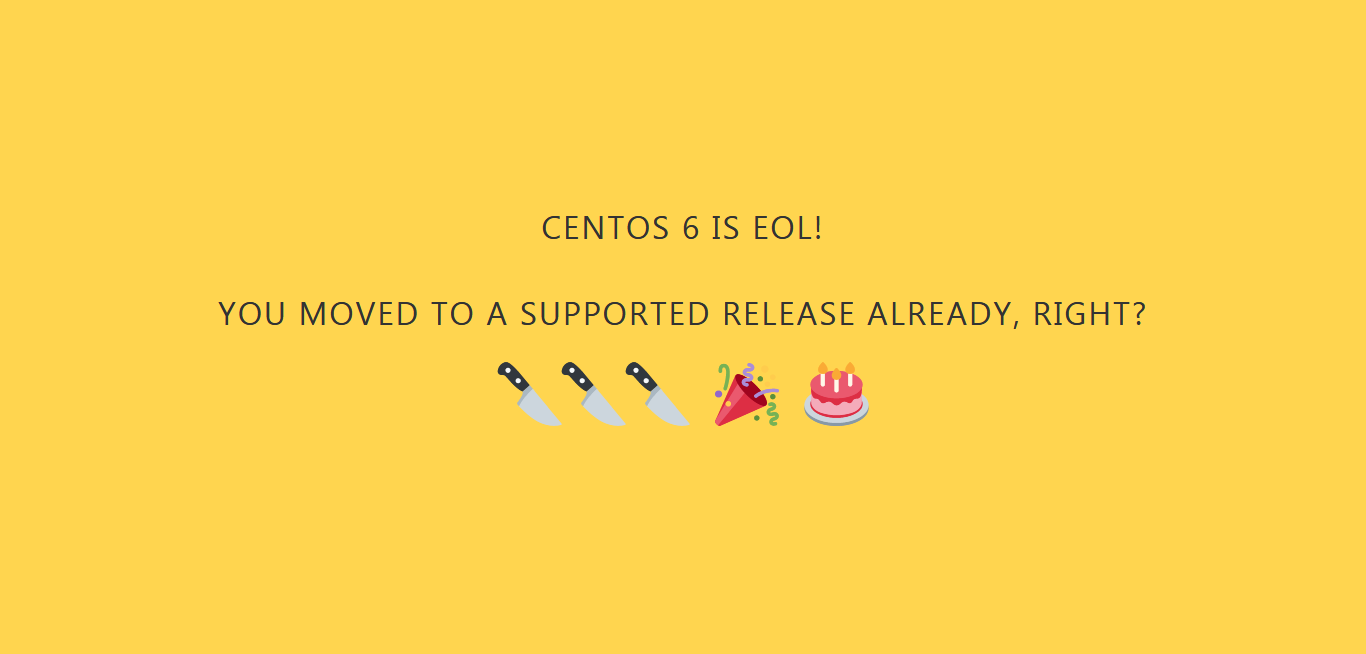 CentOS 6 生命周期结束