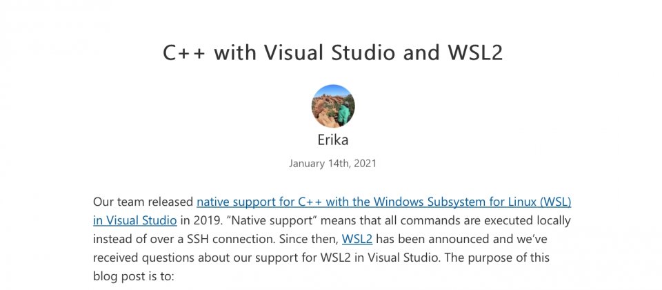 Visual Studio 将原生支持 WSL 2