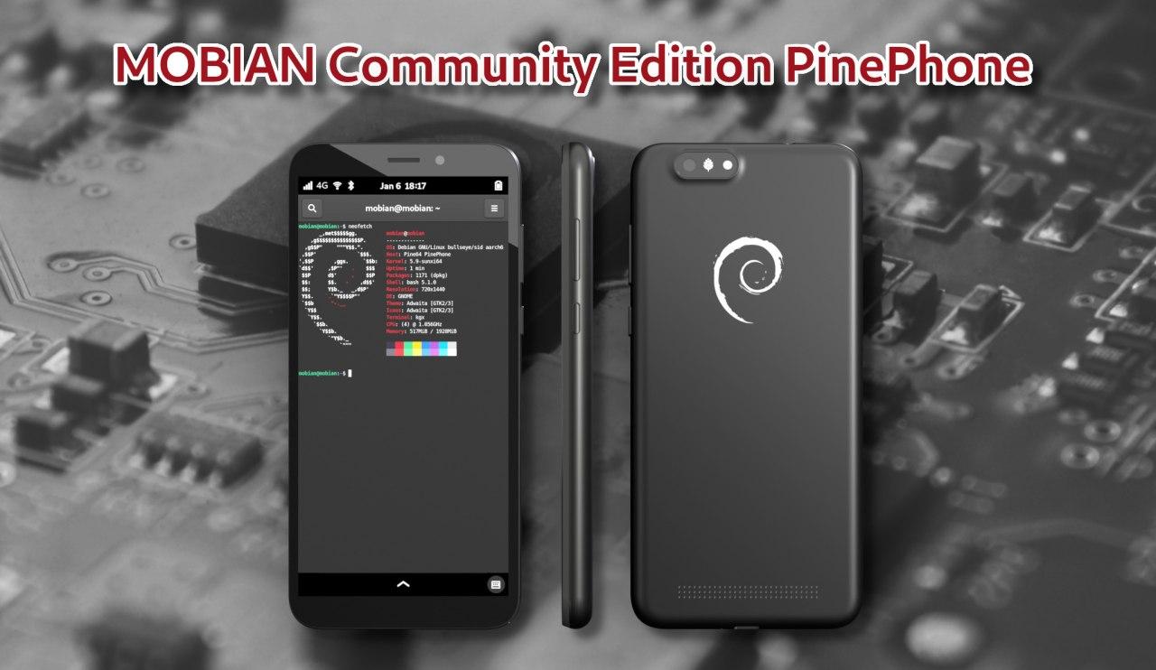 基于 Debian 的智能手机发布，可连接外设
