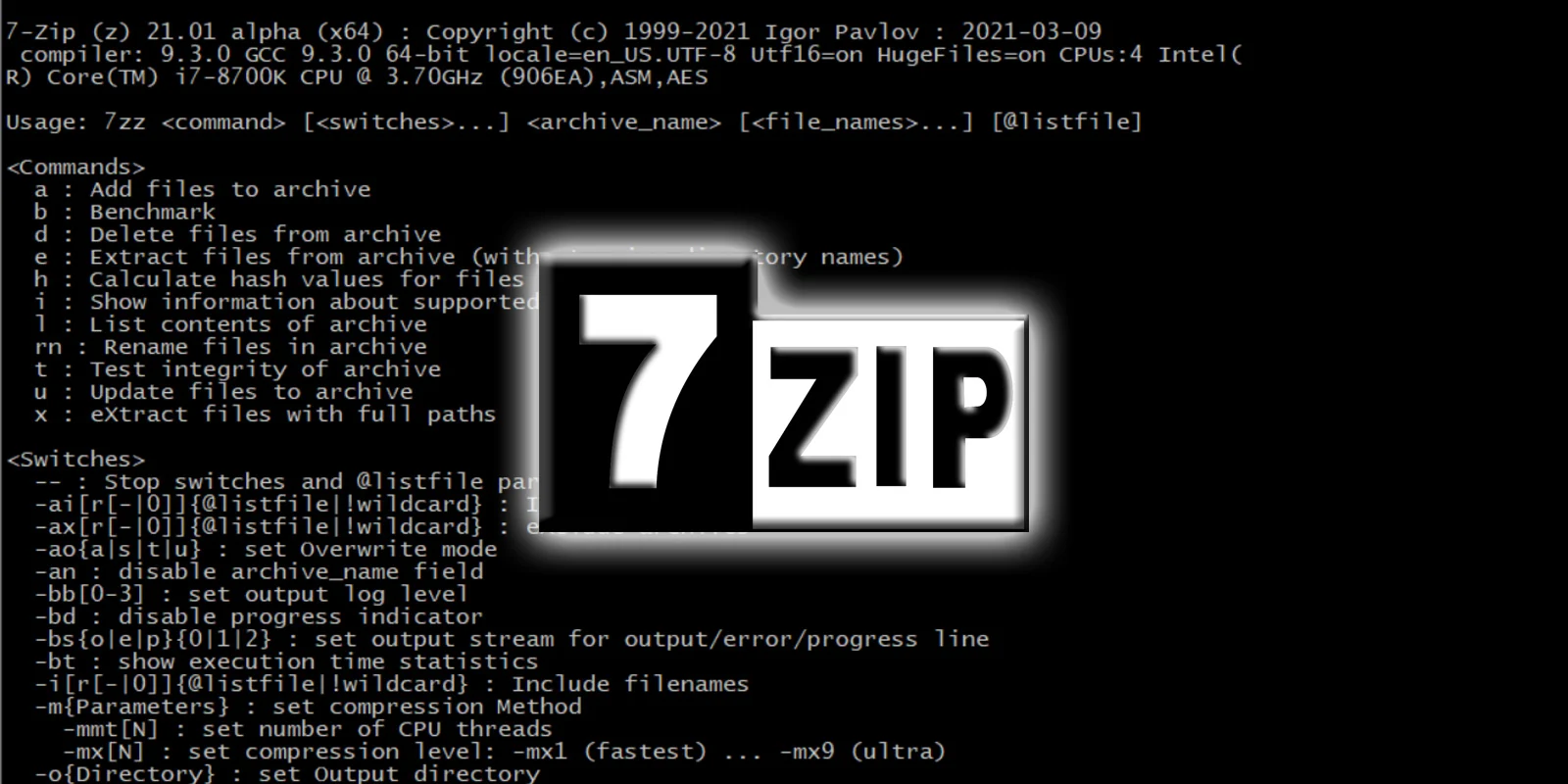 7zip正式发布首个针对linux的官方版本