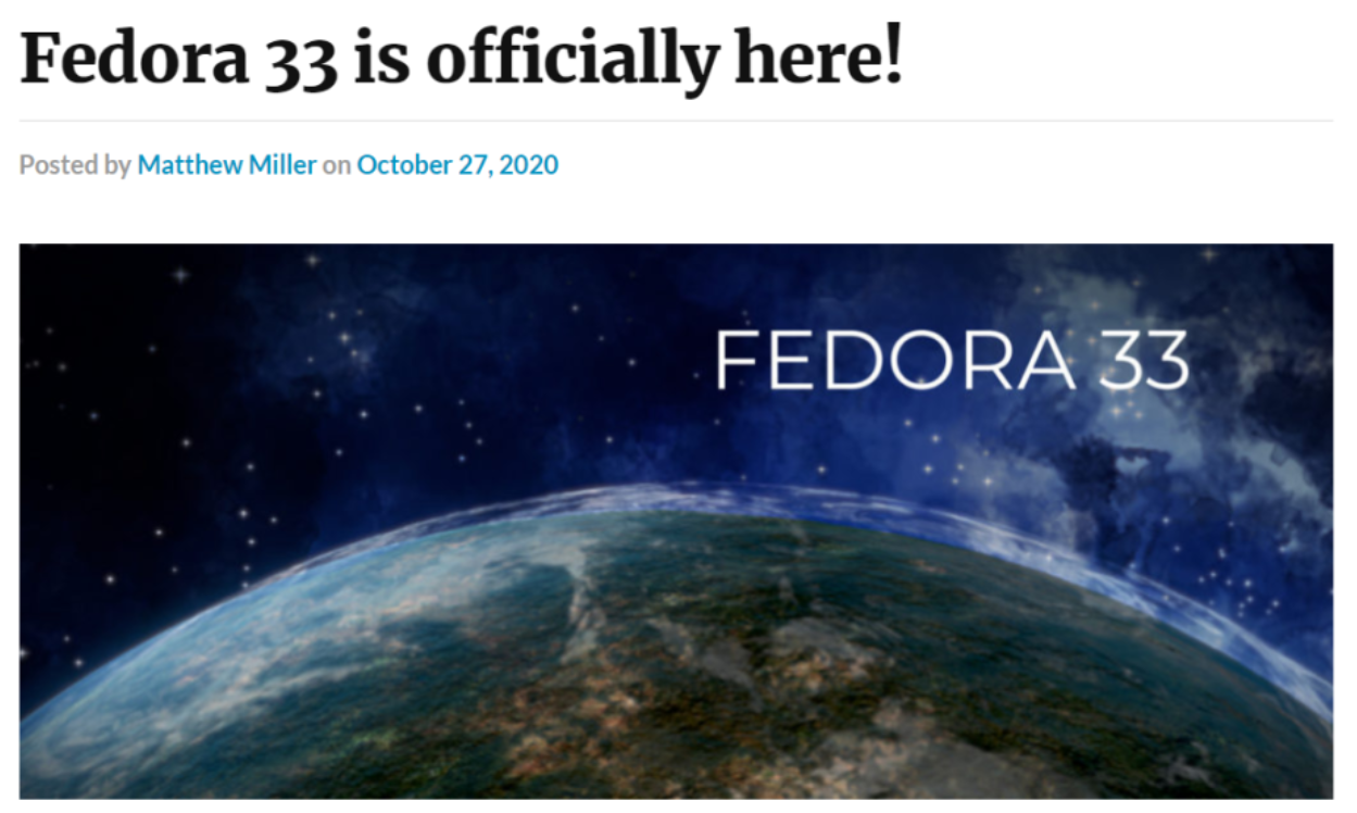 Fedora Linux 34 Beta 发布
