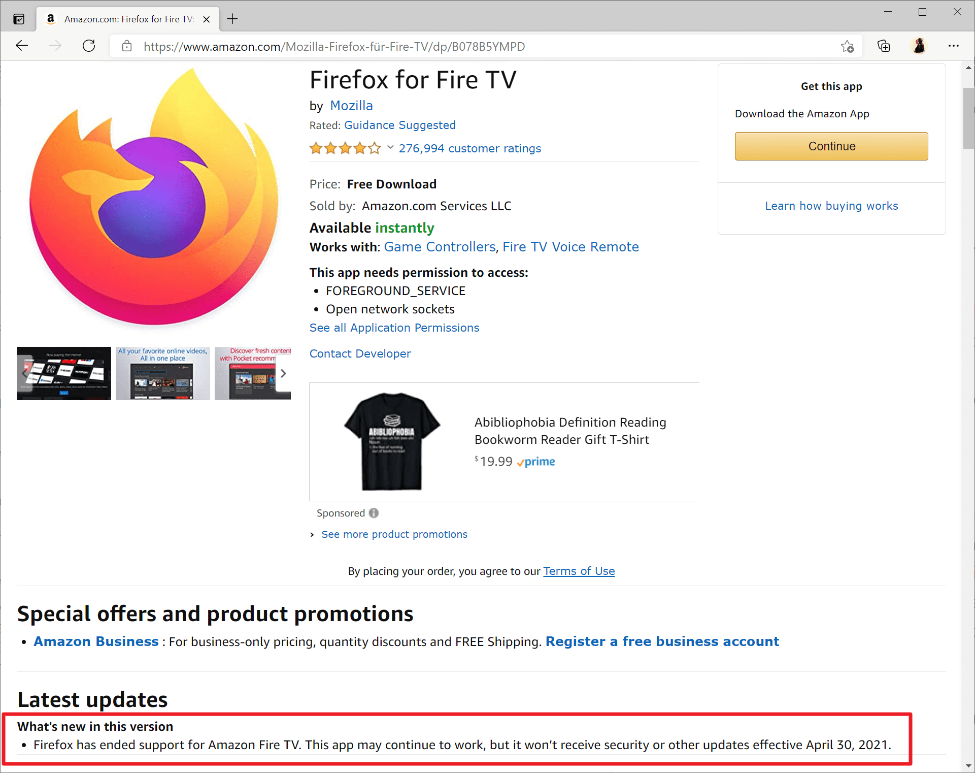 Mozilla 将终止对 Firefox for Fire TV 浏览器的支持