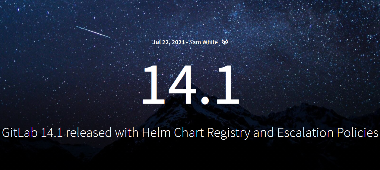 GitLab 14.1 发布：新增 Helm 图表支持