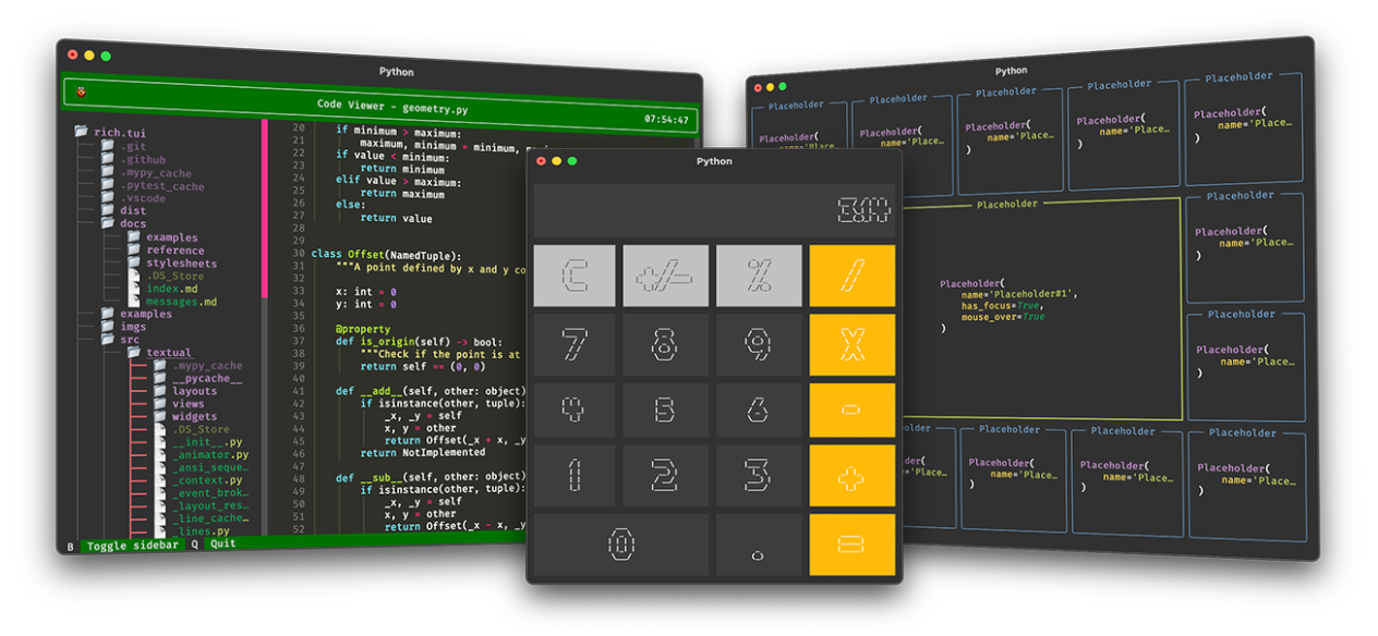 Textual首页、文档和下载 - 用于 Python 的 TUI 框架 - OSCHINA - 中文开源技术交流社区