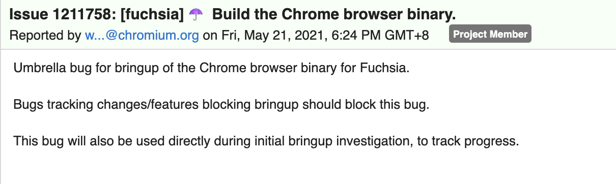 Google 计划将完整版 Chrome 浏览器引入 Fuchsia OS