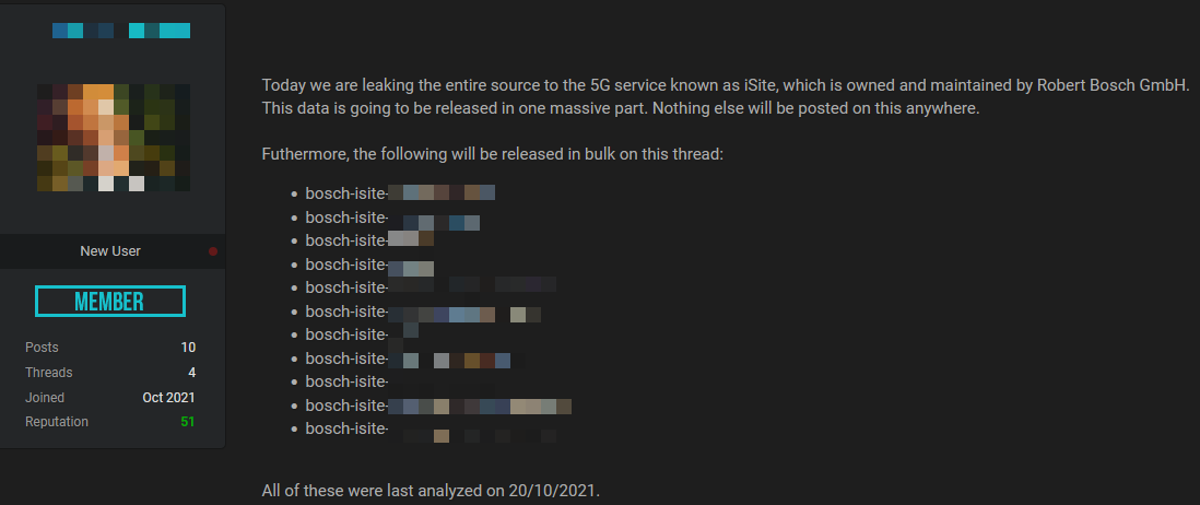 黑客入侵并泄露博世 iSite 服务器，SonarQube 大量源码泄露