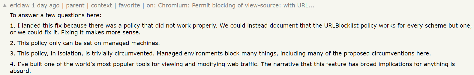 Chrome 团队提交补丁：可让网站禁用「查看网页源代码」