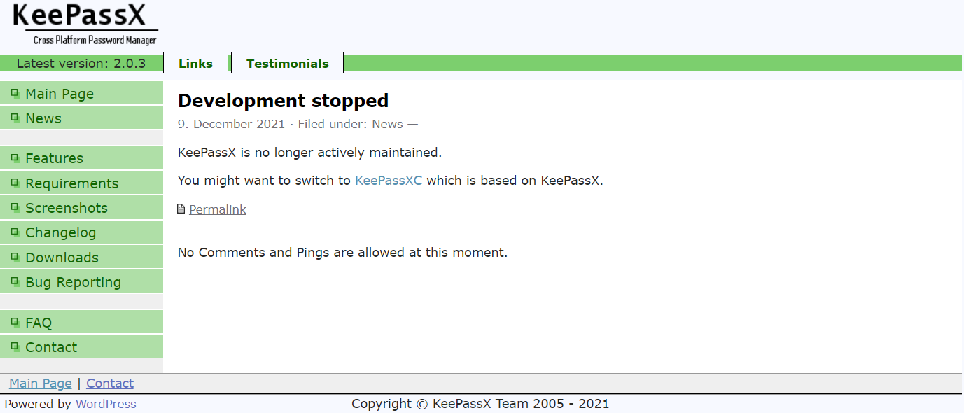 跨平台密码管理器 KeePassX 已停止开发