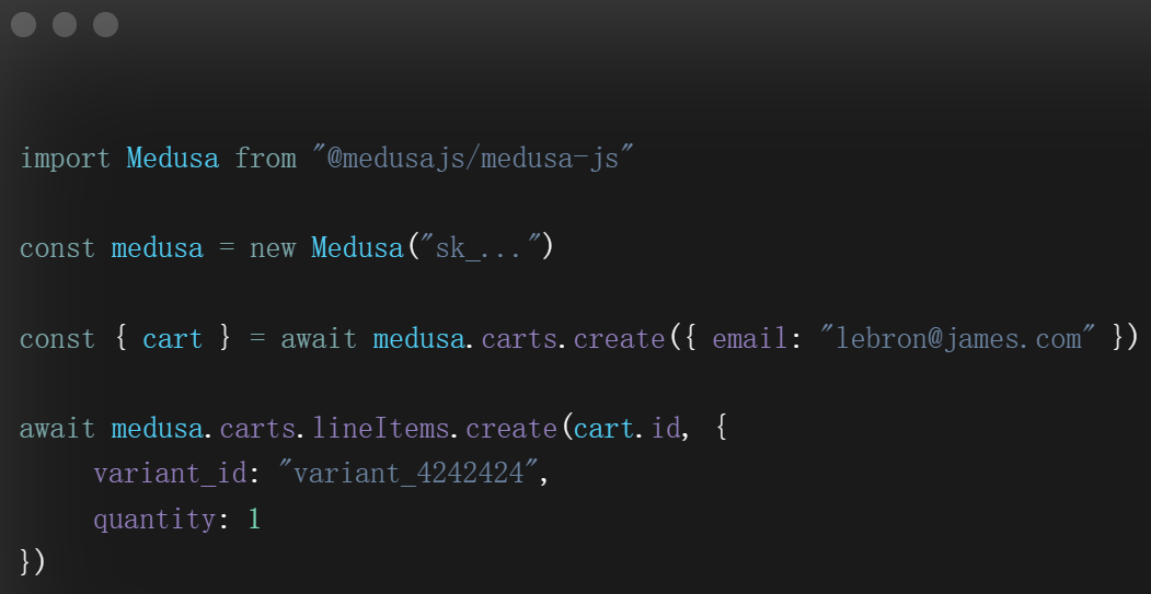 MedusaJS —— 无界面 (headless) 电商引擎