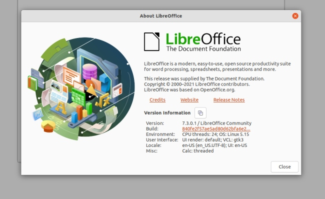 LibreOffice 7.3 RC1 发布