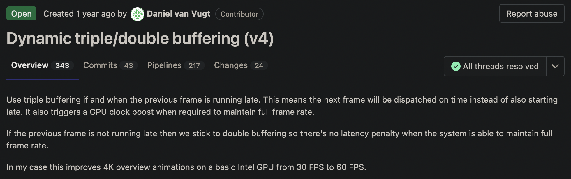 GNOME 动态三重缓冲技术，可将桌面性能提高 100%