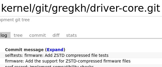 Linux 5.19 支持经 Zstd 压缩过的固件