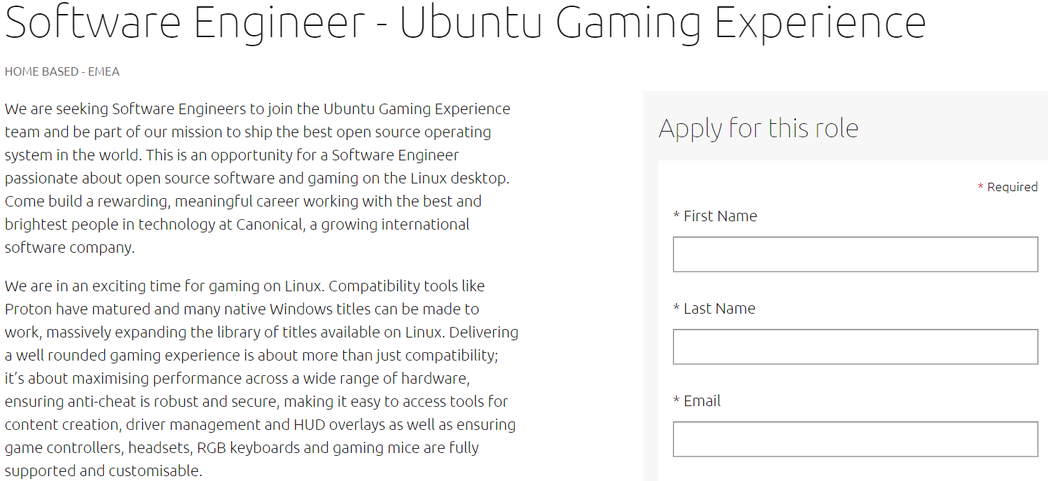 Canonical 为 Ubuntu 游戏团队招聘软件开发工程师