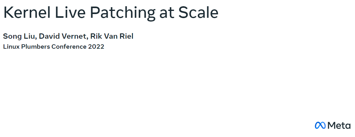 Meta 通过热补丁为数百万台 Linux 服务器更新内核