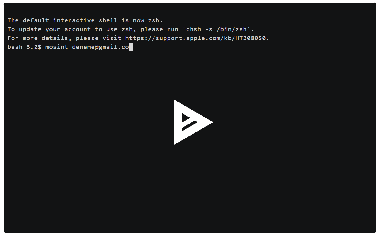MOSINT —— 电子邮件 OSINT 工具