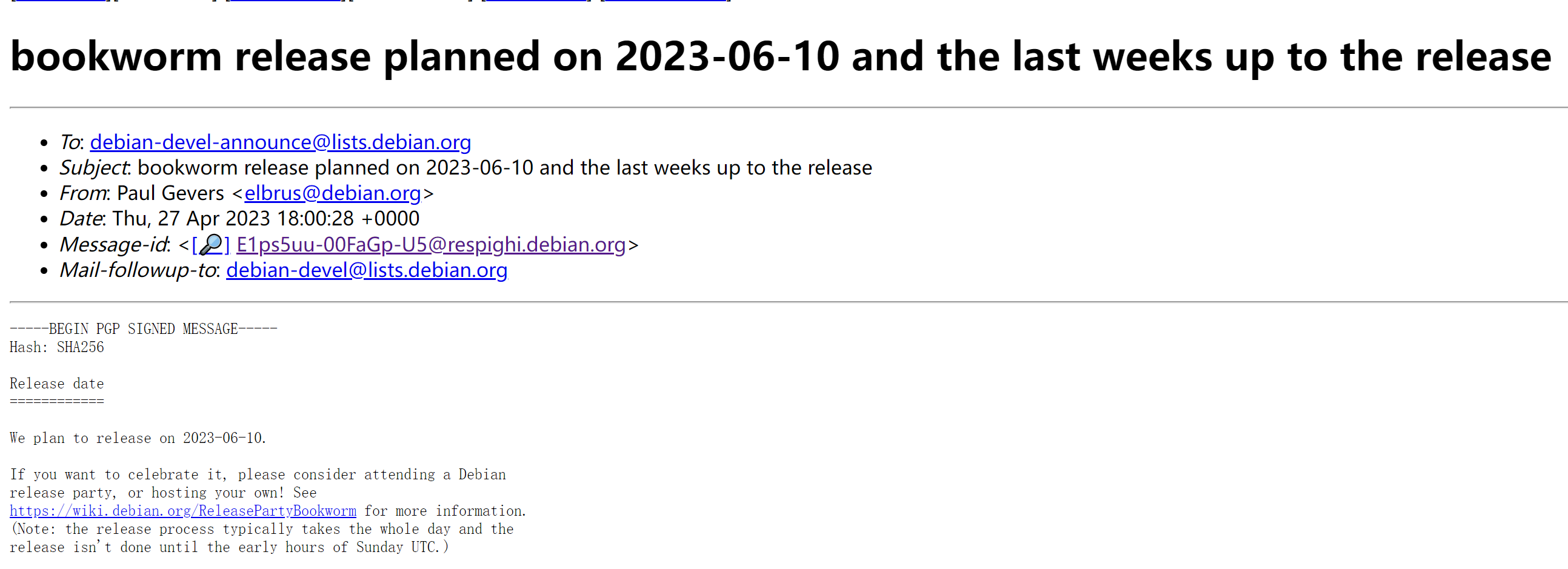 Debian 12.0“Bookworm”将于 6 月 10 日发布