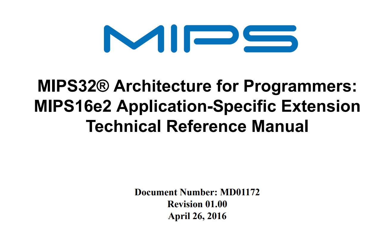 GCC 获得对 MIPS16e2 ISA 的支持补丁
