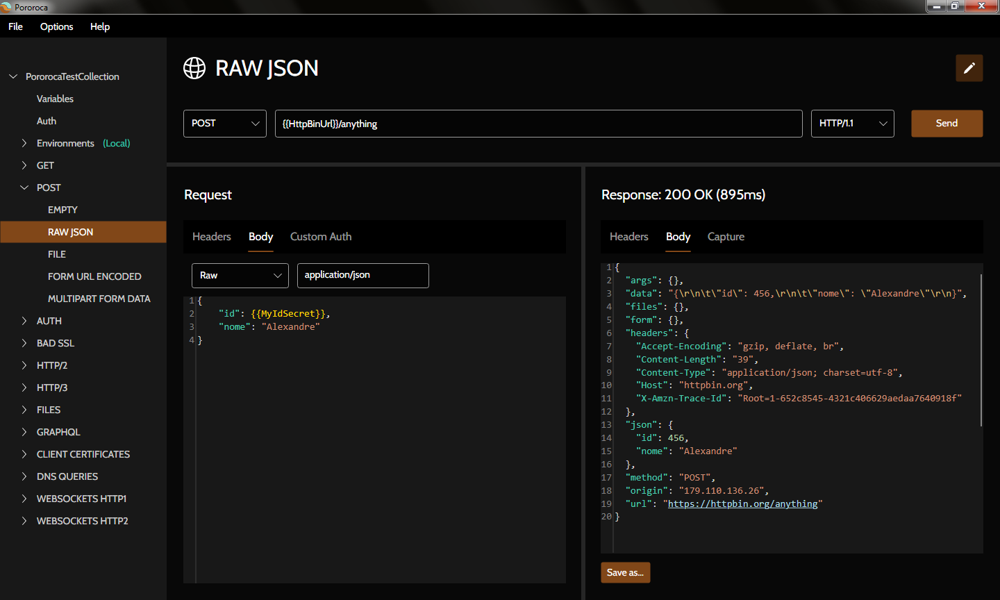 Pororoca —— HTTP 测试工具