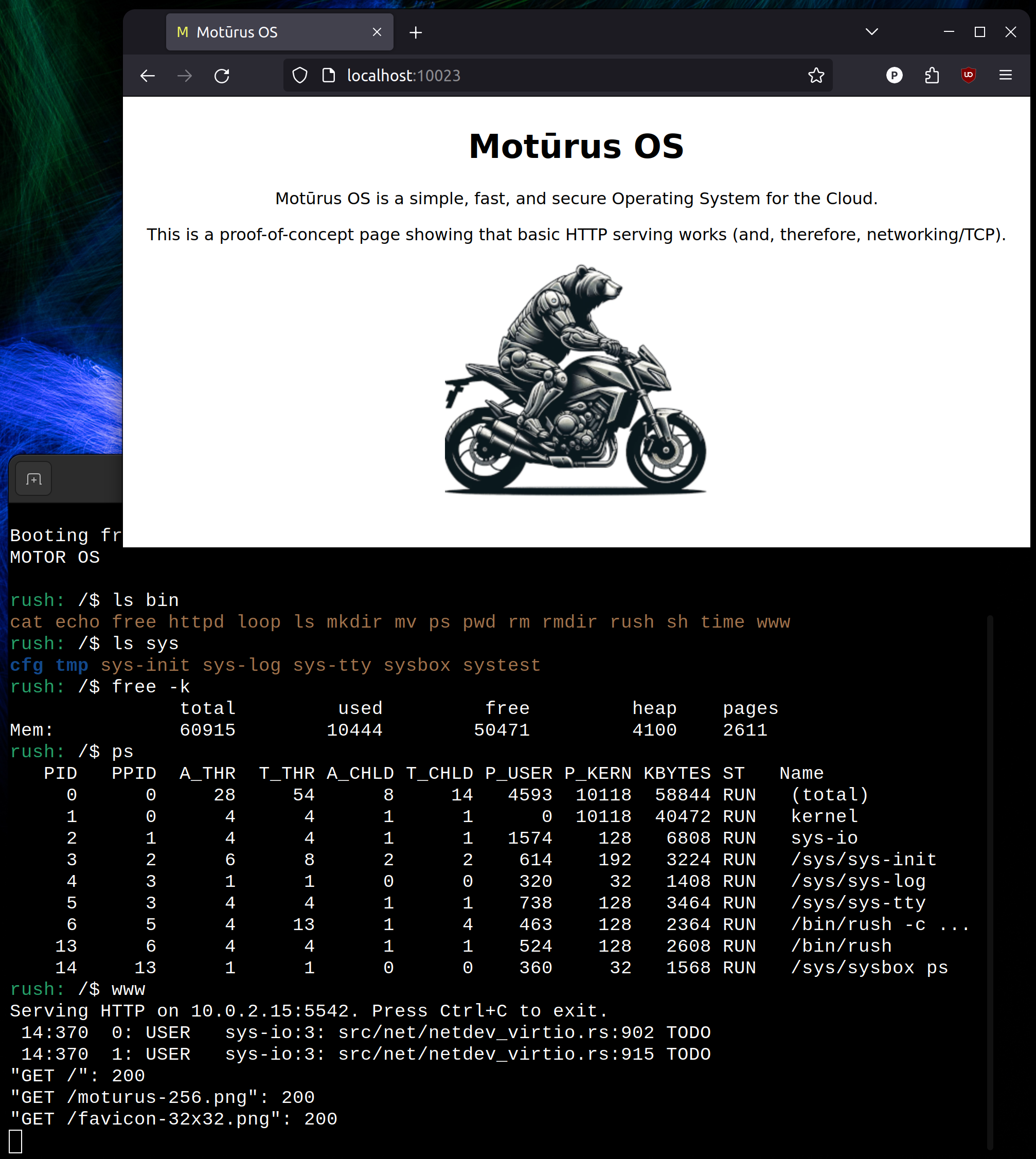 Motūrus OS —— 适用于 x64 虚拟机的 Rust 优先操作系统