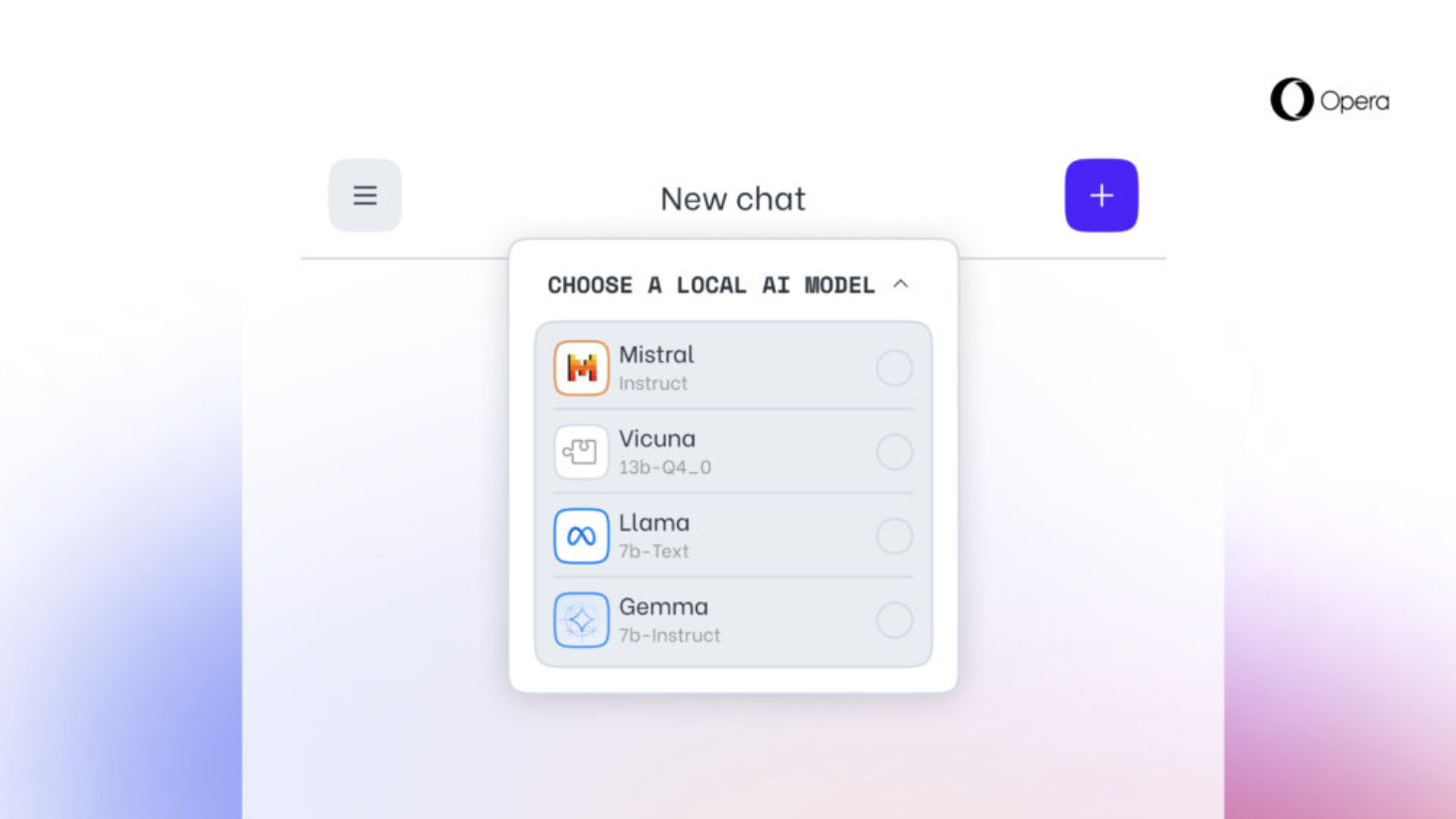 Opera 支持本地 LLM，本地下载大模型即可自建服务