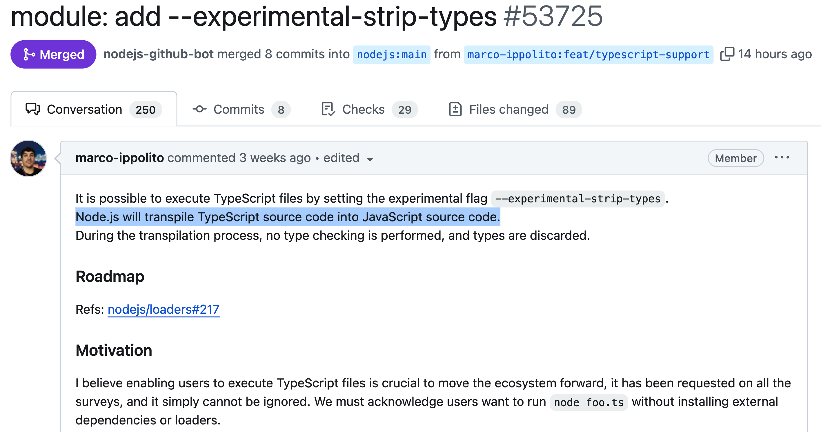 Node.js 实验性支持 TypeScript：可自动将 TS 代码转换为 JS 代码插图