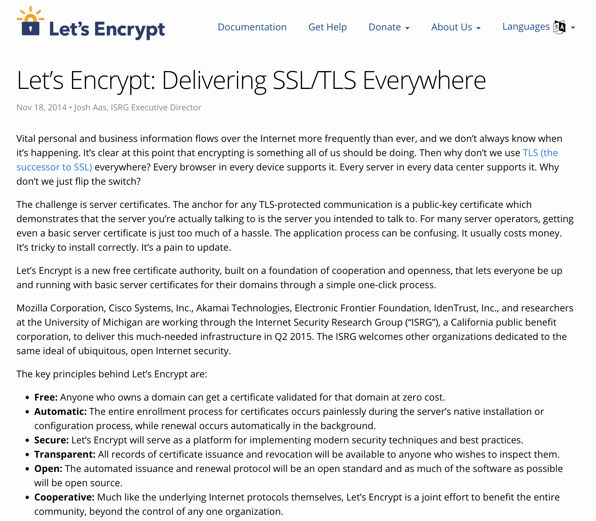 Let\’s Encrypt 已十周年插图