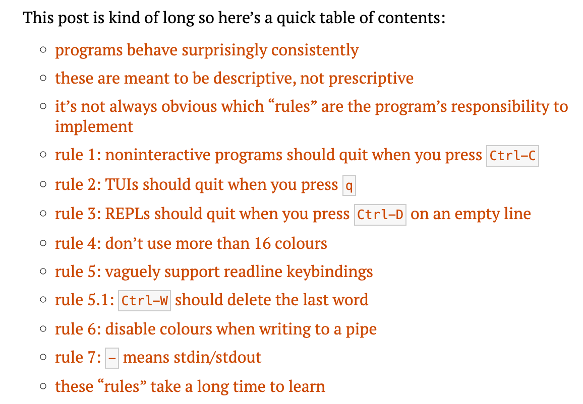 终端程序遵循的“规则”