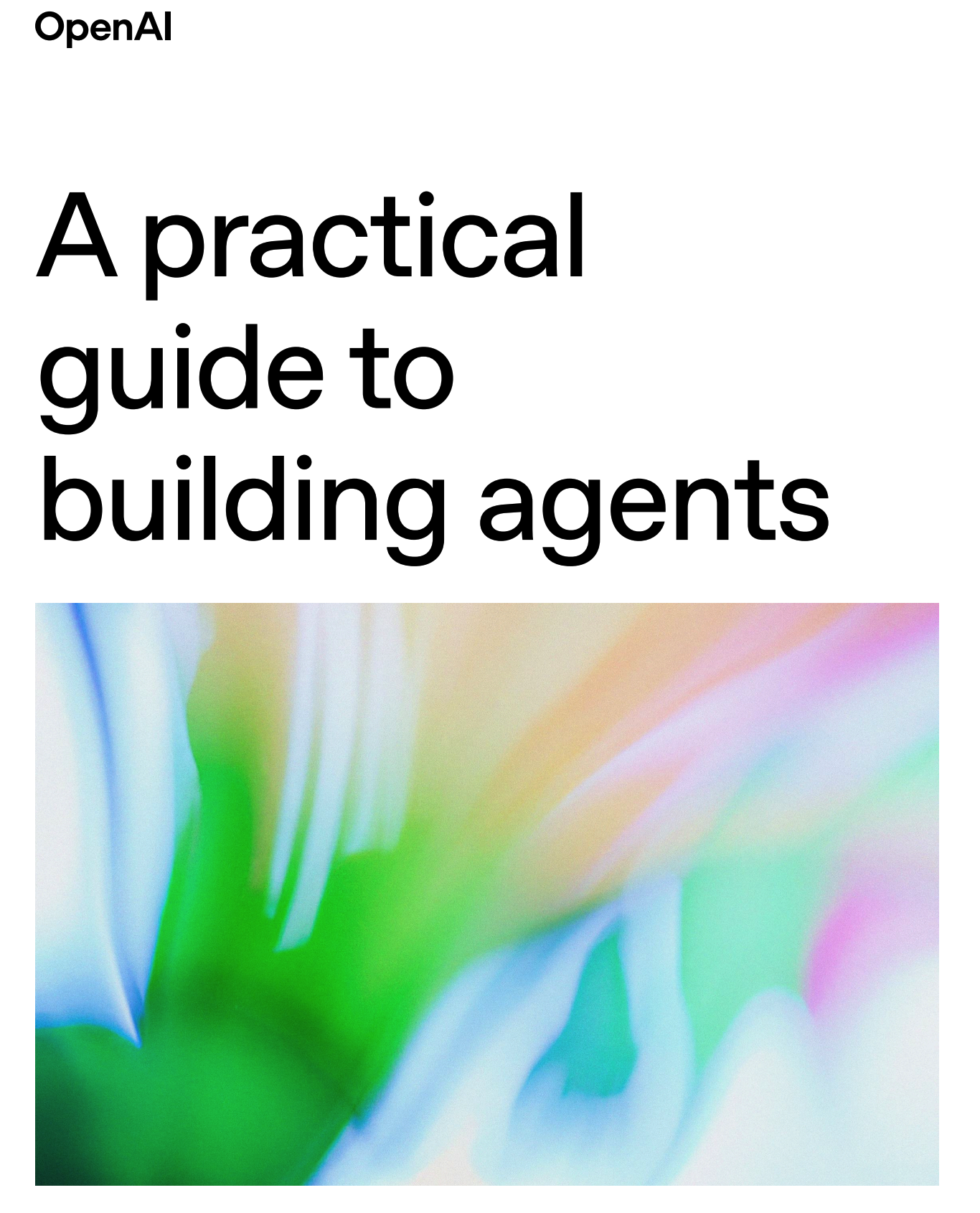 OpenAI 发布 Agent 开发指南