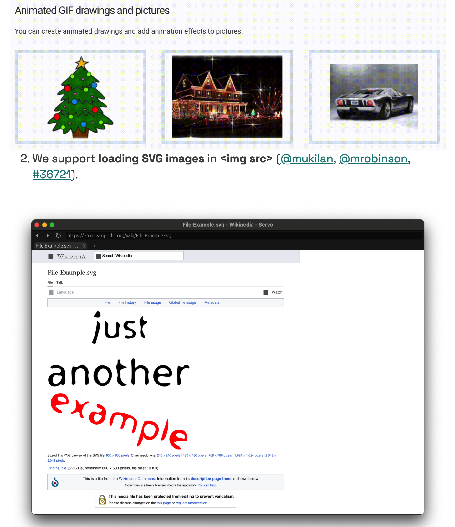 开源 Rust 浏览器引擎 Servo 支持 GIF