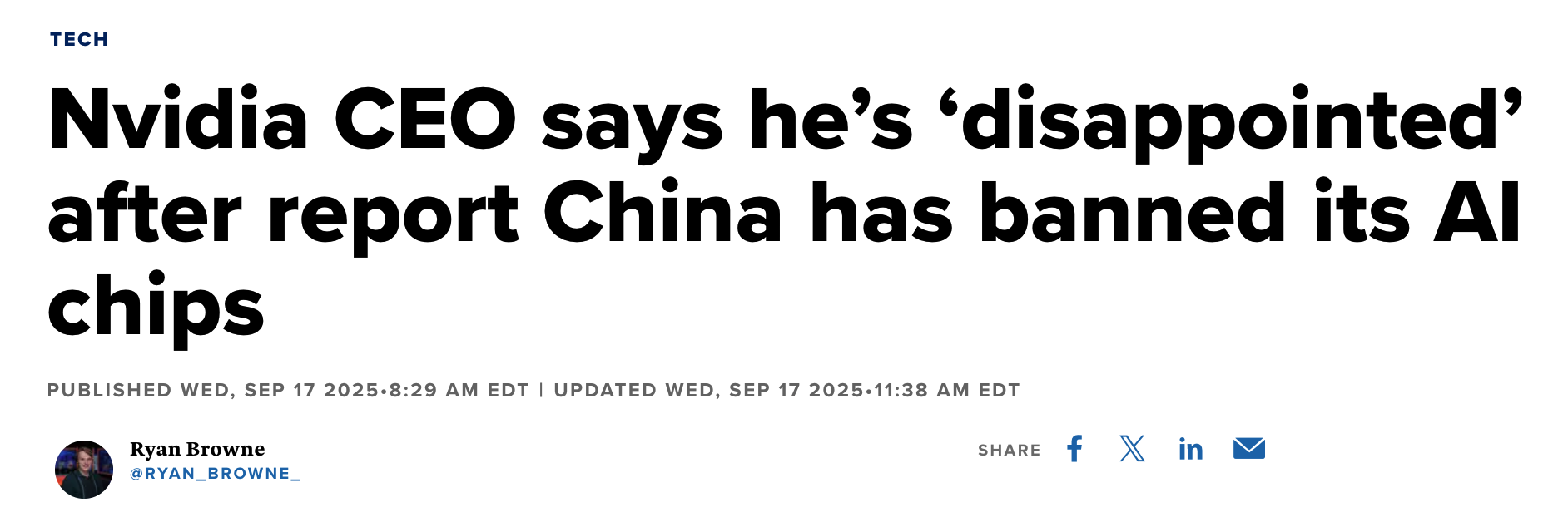 传中国不买这款特供芯片，黄仁勋：很失望，但理解