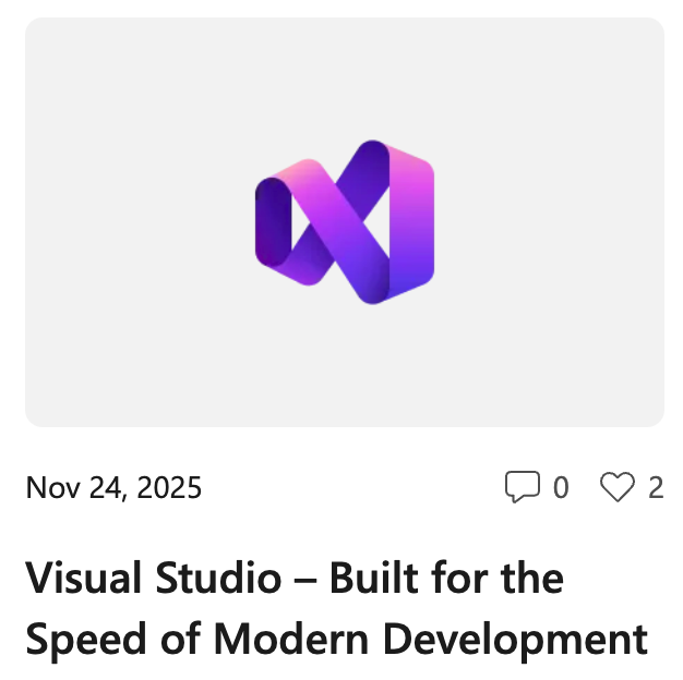 Visual Studio 采用“年更”模式：每年 11 月发布年度大版本更新