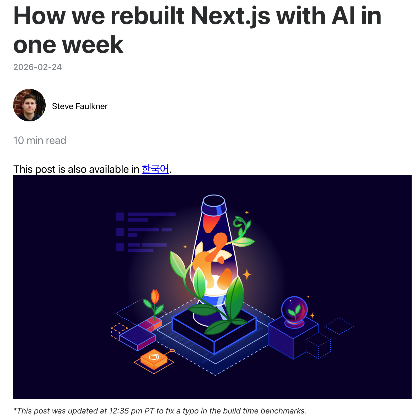 Cloudflare 用 AI 在一周内重写最流行的前端框架 Next.js